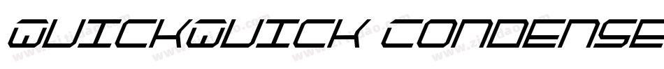 QuickQuick Condensed字体转换